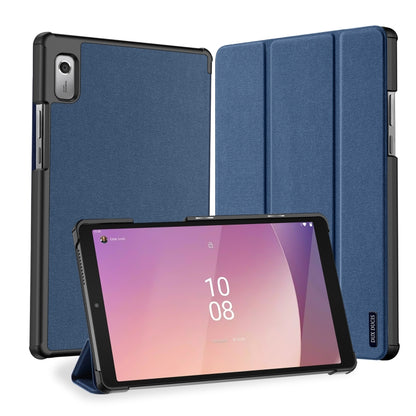 For Lenovo Tab M9 DUX DUCIS Domo Series Magnetic Flip Leather Tablet Case(Blue) by DUX DUCIS