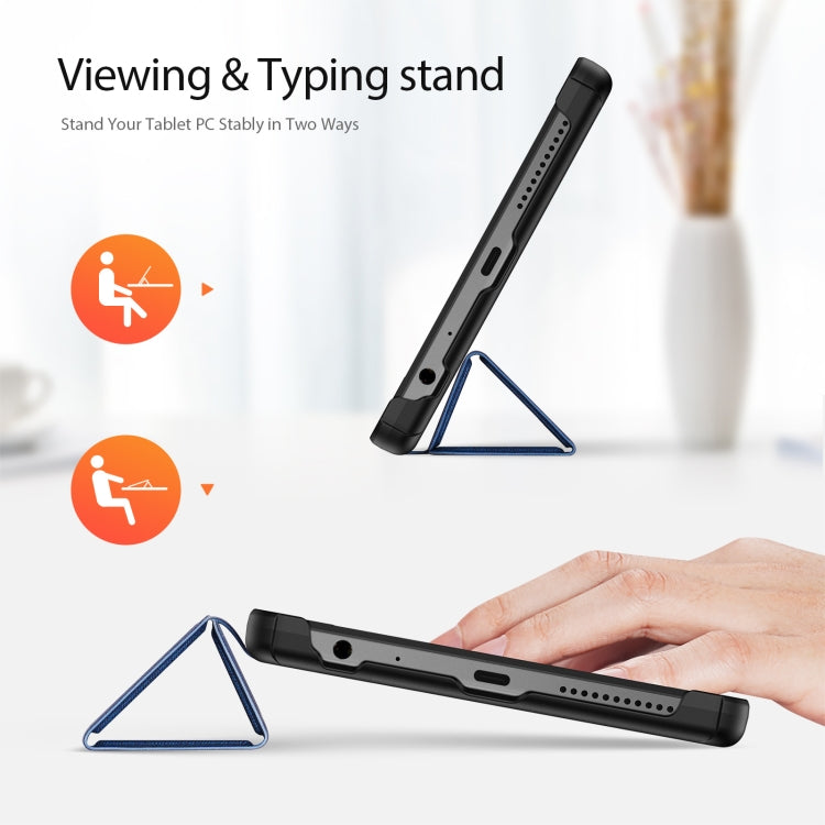 For Lenovo Tab M9 DUX DUCIS Domo Series Magnetic Flip Leather Tablet Case(Blue) by DUX DUCIS