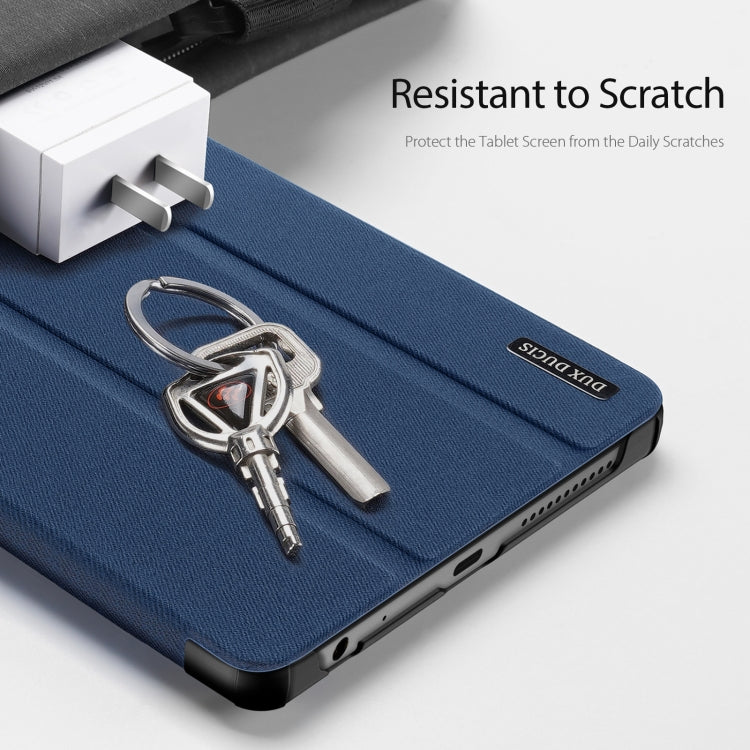 For Lenovo Tab M9 DUX DUCIS Domo Series Magnetic Flip Leather Tablet Case(Blue) by DUX DUCIS