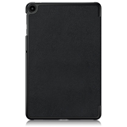 For Huawei Matepad SE 10.4 2022 Custer Pure Color 3-Fold Holder Leather Tablet Case(Black) by bashfashion