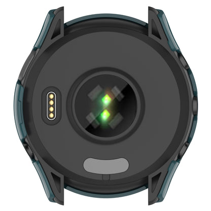 For Garmin Forerunner 265 PC + Tempered Glass Film Integrated Watch Protective Case(Pine Green) by bashfashion