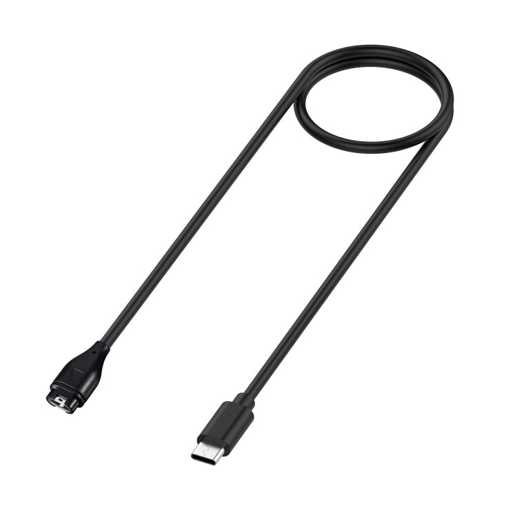 For Garmin Forerunner 265 / 265S / 965 Universal Type-C / USB-C Smart Watch Charging Cable, Length: 1m(Black) by bashfashion