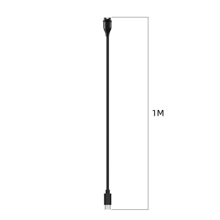 For Garmin Forerunner 265 / 265S / 965 Universal Type-C / USB-C Smart Watch Charging Cable, Length: 1m(Black) by bashfashion