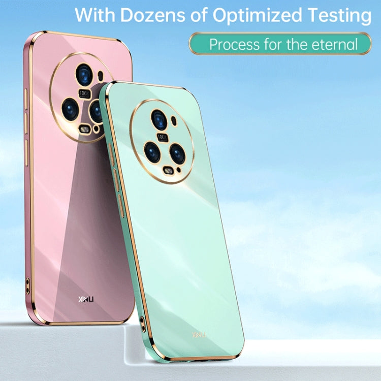 For Honor Magic5 Pro 5G XINLI Straight Edge 6D Electroplate TPU Phone Case(Mint Green) by XINLI