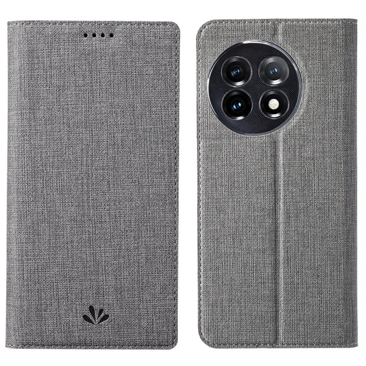 For One Plus 11 ViLi DMX Series Shockproof Magnetic Flip Leather Phone Case(Grey) by ViLi