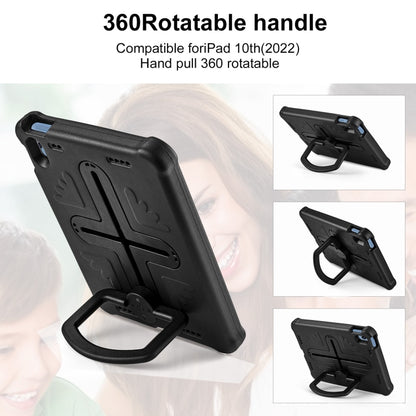 For iPad 2025 / 2022 Shield 360 Rotation Handle EVA Shockproof PC Tablet Case(Black) by bashfashion