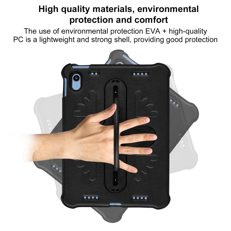 For iPad 2025 / 2022 Shield 360 Rotation Handle EVA Shockproof PC Tablet Case(Black) by bashfashion
