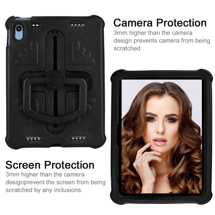 For iPad 2025 / 2022 Shield 360 Rotation Handle EVA Shockproof PC Tablet Case(Black) by bashfashion
