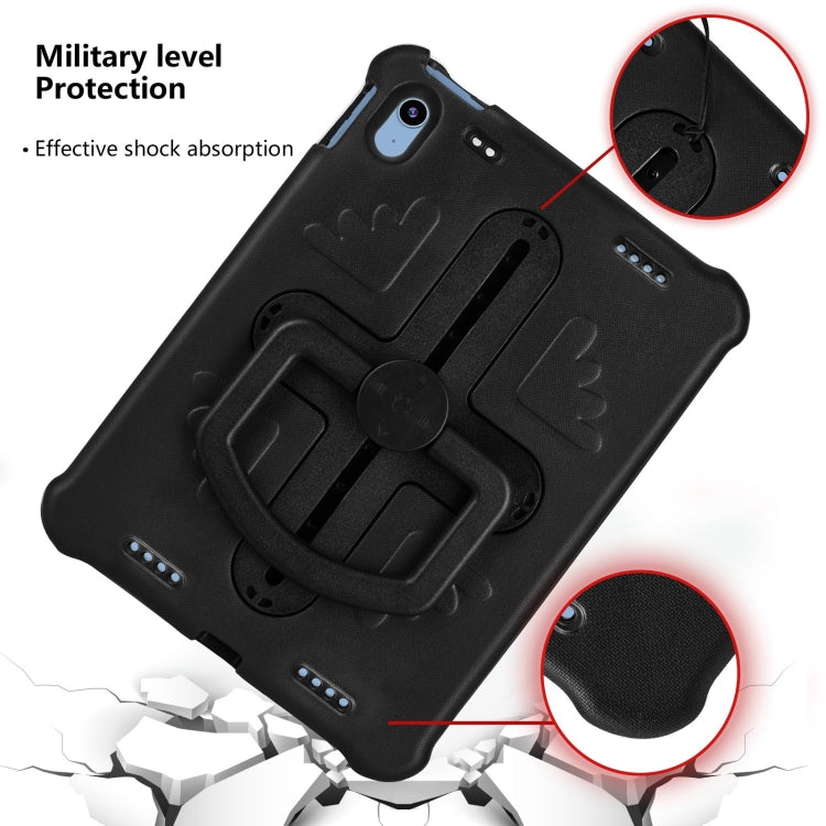 For iPad 2025 / 2022 Shield 360 Rotation Handle EVA Shockproof PC Tablet Case(Black) by bashfashion