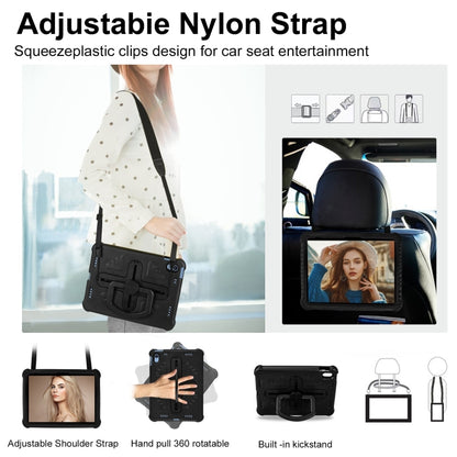 For iPad 2025 / 2022 Shield 360 Rotation Handle EVA Shockproof PC Tablet Case(Black) by bashfashion