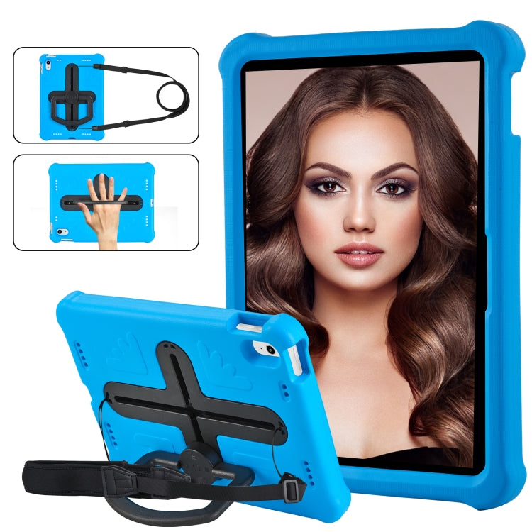 For iPad 2025 / 2022 Shield 360 Rotation Handle EVA Shockproof PC Tablet Case(Blue Black) by bashfashion