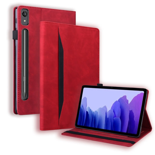 For Lenovo Tab P11 Pro Gen 2 Business Shockproof Horizontal Flip Leather Tablet Case(Red) by bashfashion