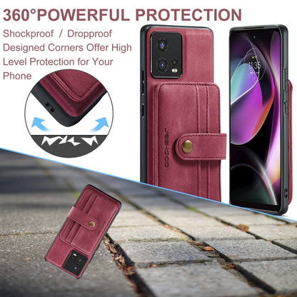 For Motorola Moto S30 Pro JEEHOOD RFID Blocking Anti-Theft Magnetic PU Phone Case(Red) by JEEHOOD