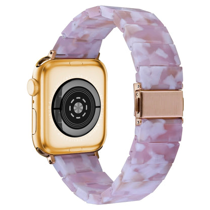 One-bead Resin Watch Band For Apple Watch Ultra 49mm&Watch Ultra 2 49mm / Series 9&8&7 45mm / SE 3&SE 2&6&SE&5&4 44mm / 3&2&1 42mm(Pink) by bashfashion