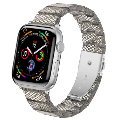 One-bead Resin Watch Band For Apple Watch Ultra 49mm&Watch Ultra 2 49mm / Series 9&8&7 45mm / SE 3&SE 2&6&SE&5&4 44mm / 3&2&1 42mm(Gold) by bashfashion