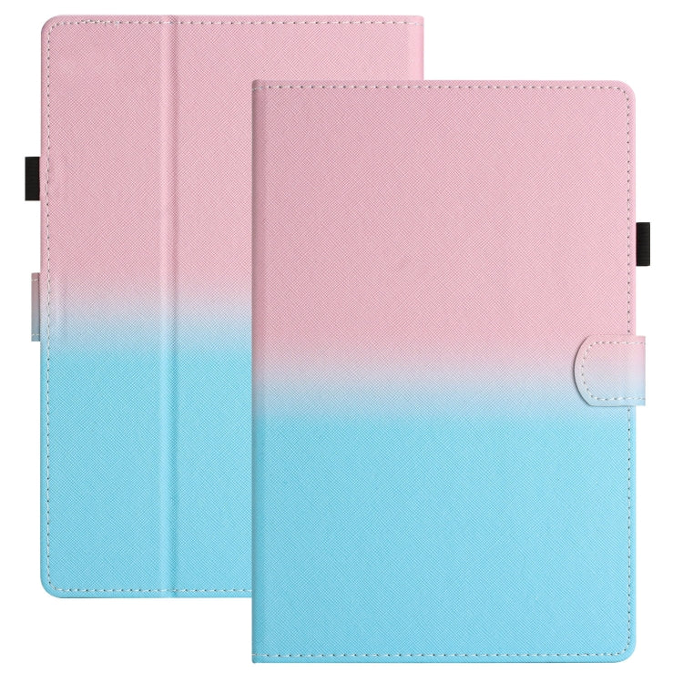 For 7 inch Universal Stitching Gradient Leather Tablet Case(Pink Blue) by bashfashion