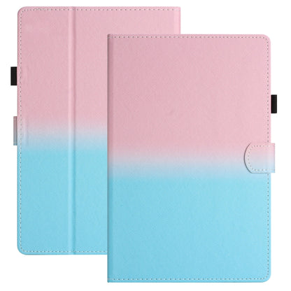 For 7 inch Universal Stitching Gradient Leather Tablet Case(Pink Blue) by bashfashion