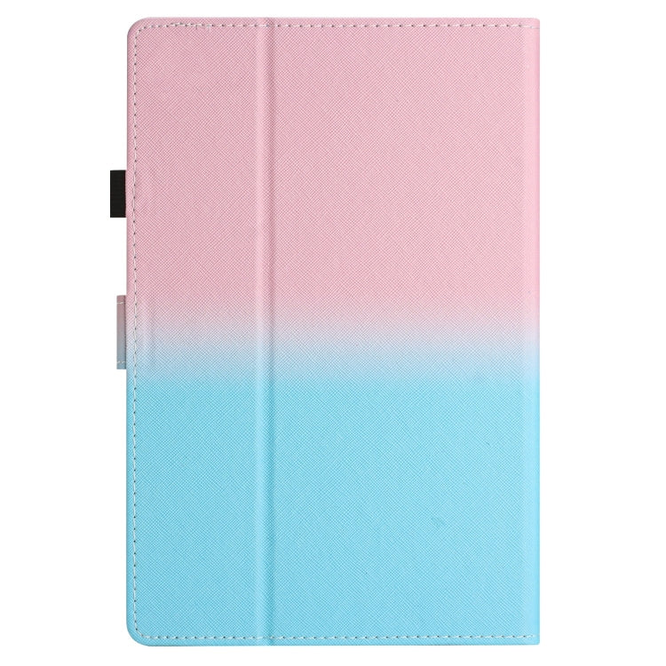 For 7 inch Universal Stitching Gradient Leather Tablet Case(Pink Blue) by bashfashion
