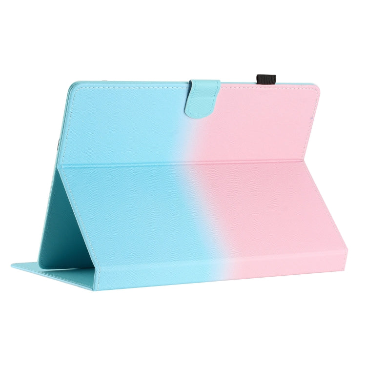 For 7 inch Universal Stitching Gradient Leather Tablet Case(Pink Blue) by bashfashion