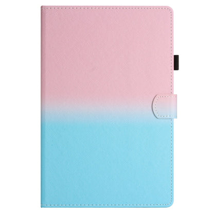 For Samsung Galaxy Tab A7 2020 T500 / T505 Stitching Gradient Leather Tablet Case(Pink Blue) by bashfashion