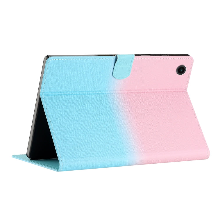 For Samsung Galaxy Tab A7 2020 T500 / T505 Stitching Gradient Leather Tablet Case(Pink Blue) by bashfashion