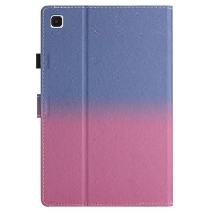 For Samsung Galaxy Tab S6 Lite SM-P610 Stitching Gradient Leather Tablet Case(Blue Rose) by bashfashion