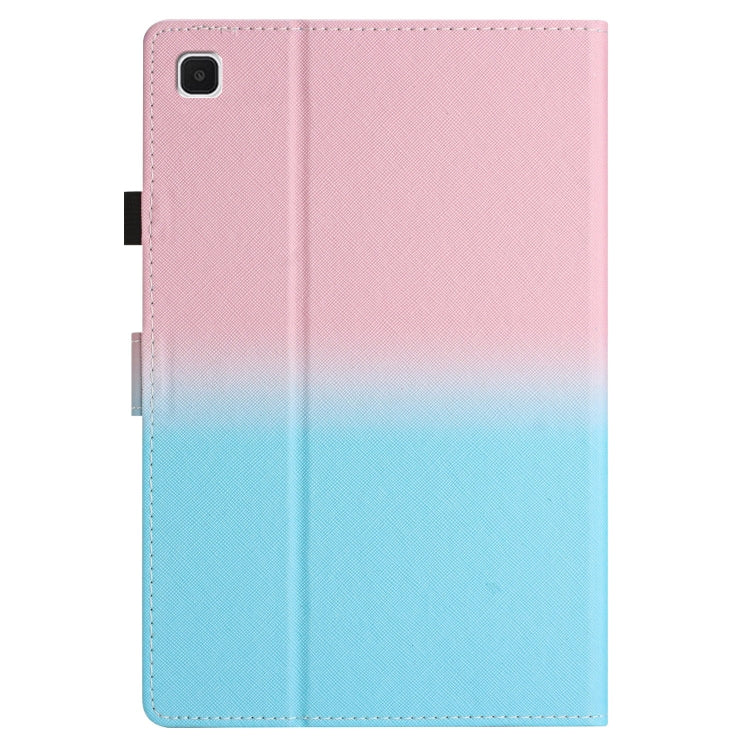 For Samsung Galaxy Tab S6 Lite SM-P610 Stitching Gradient Leather Tablet Case(Pink Blue) by bashfashion