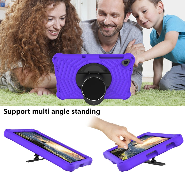 For Lenovo Tab K10 Spider King Silicone Protective Tablet Case(Purple) by bashfashion