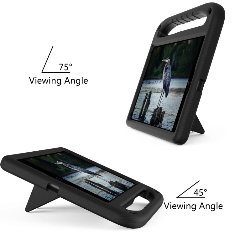 For iPad Air 3 / Pro 10.5 Handle EVA Shockproof Tablet Case with Holder(Black) by bashfashion
