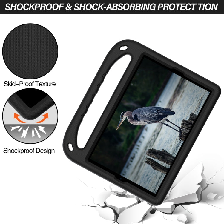 For Lenovo Tab K10 Handle EVA Shockproof Tablet Case with Holder(Black) by bashfashion