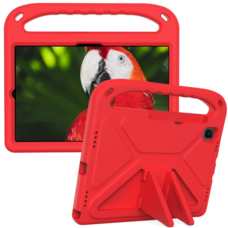 For Samsung Galaxy Tab S6 Lite P610 Handle EVA Shockproof Tablet Case with Holder(Red) by bashfashion