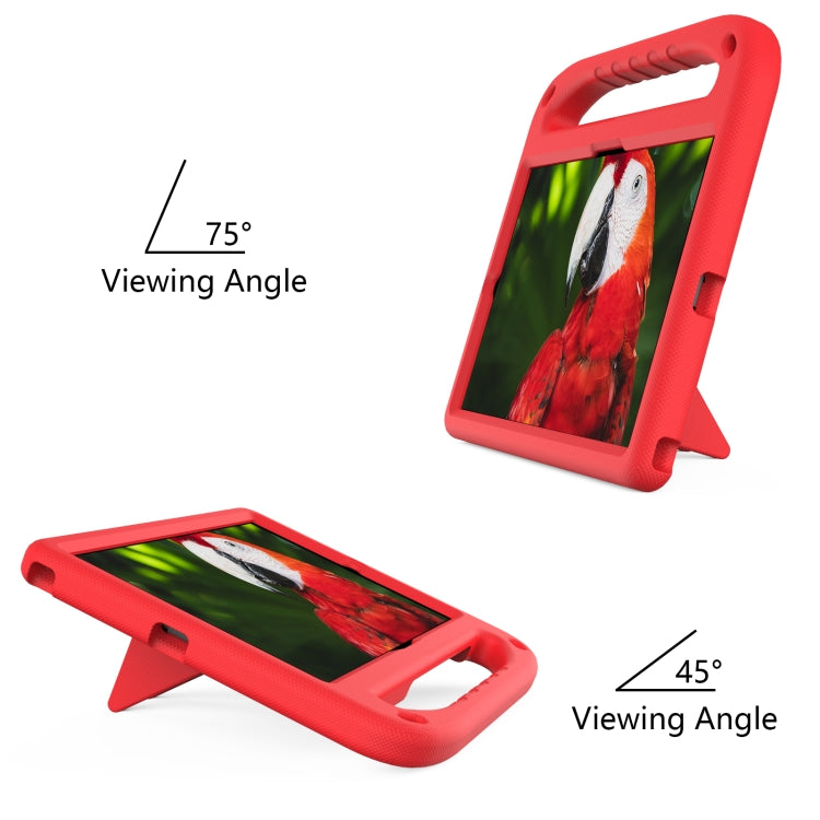 For Samsung Galaxy Tab S6 Lite P610 Handle EVA Shockproof Tablet Case with Holder(Red) by bashfashion