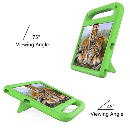 For Samsung Galaxy Tab S6 Lite P610 Handle EVA Shockproof Tablet Case with Holder(Green) by bashfashion