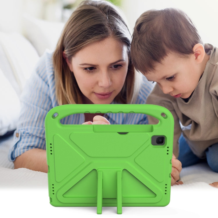 For Samsung Galaxy Tab S6 Lite P610 Handle EVA Shockproof Tablet Case with Holder(Green) by bashfashion