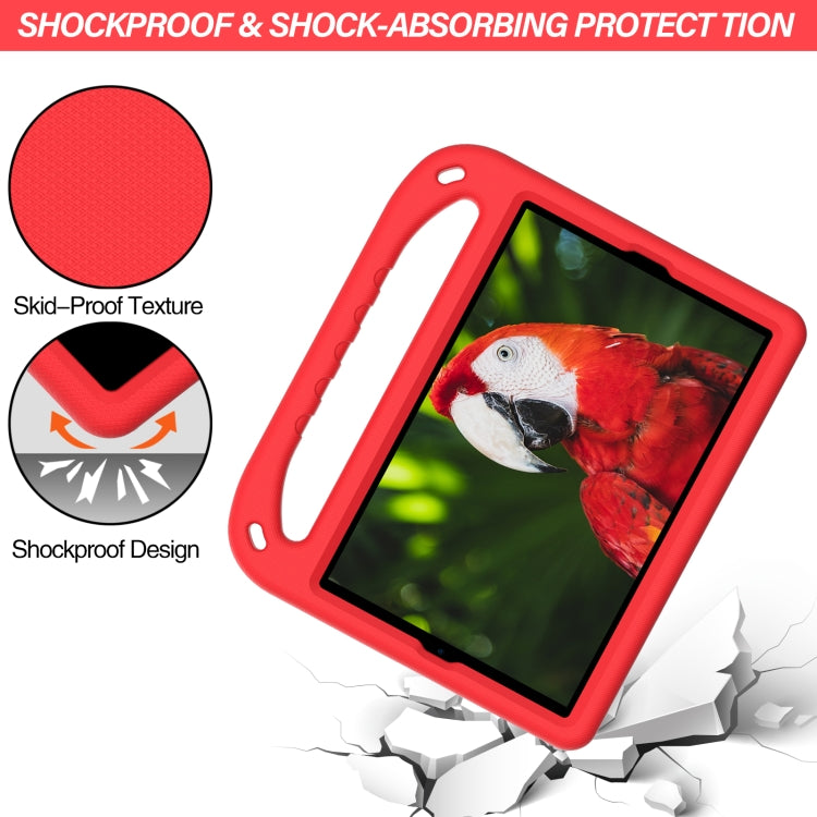 For Samsung Galaxy Tab A 10.1 2019 T510/T515 Handle EVA Shockproof Tablet Case with Holder(Red) by bashfashion