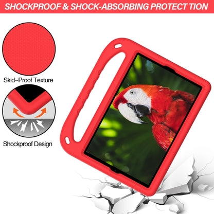 For Samsung Galaxy Tab A 10.1 2019 T510/T515 Handle EVA Shockproof Tablet Case with Holder(Red) by bashfashion