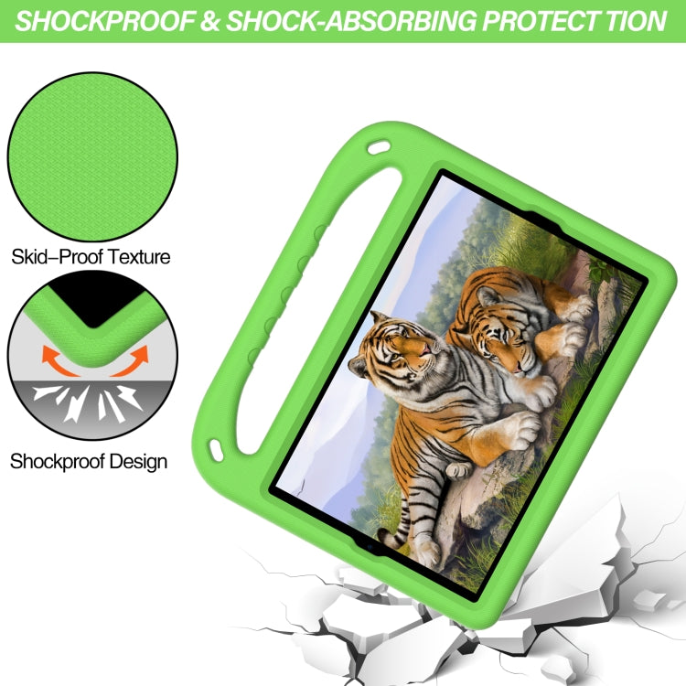 For Samsung Galaxy Tab A 10.1 2019 T510/T515 Handle EVA Shockproof Tablet Case with Holder(Green) by bashfashion