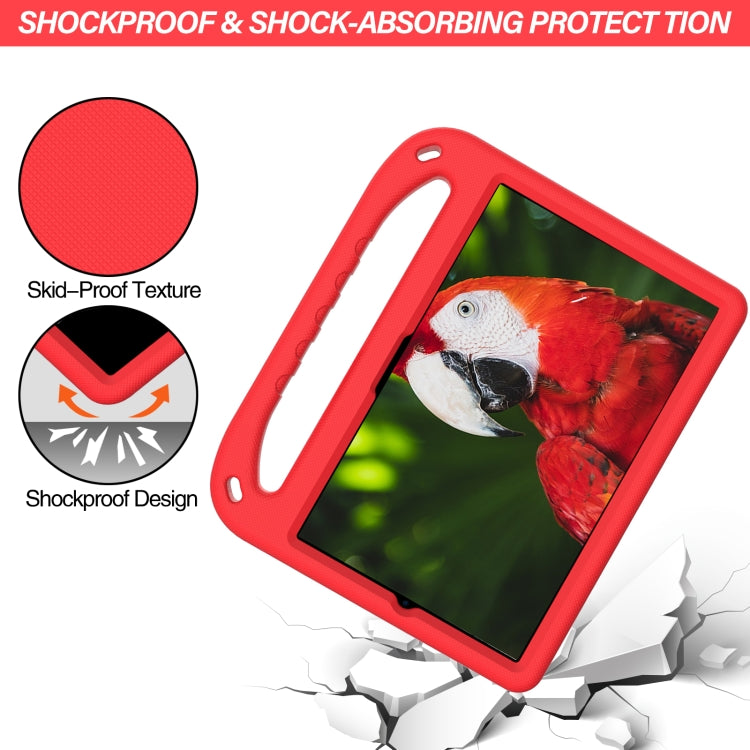 For Samsung Galaxy Tab S6 T860 Handle EVA Shockproof Tablet Case with Holder(Red) by bashfashion