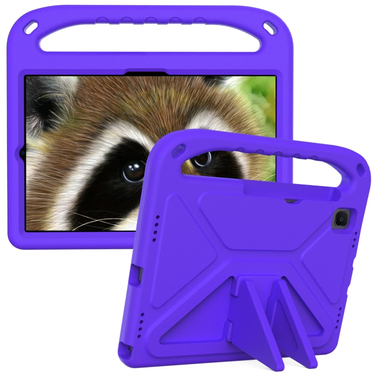 For Samsung Galaxy Tab S6 T860 Handle EVA Shockproof Tablet Case with Holder(Purple) by bashfashion