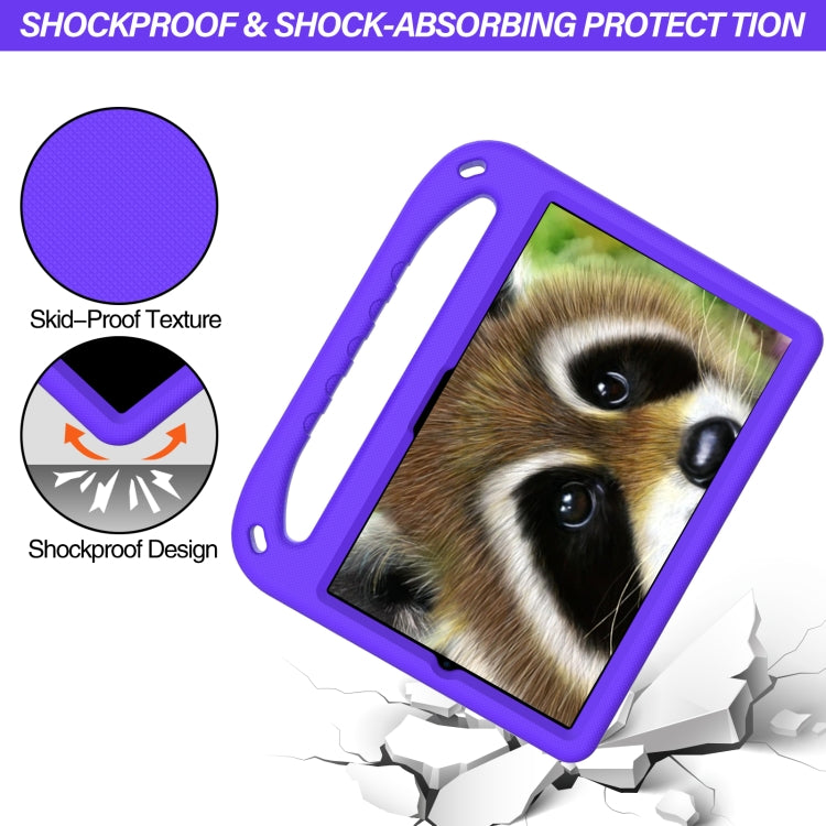For Samsung Galaxy Tab S6 T860 Handle EVA Shockproof Tablet Case with Holder(Purple) by bashfashion