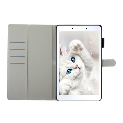 For Galaxy Tab A 8.0 (2019) T290 Cross Texture Painted Horizontal Leather Case with Sleep / Wake-up Function & Card Slot & Holder & Wallet(Debris) by bashfashion