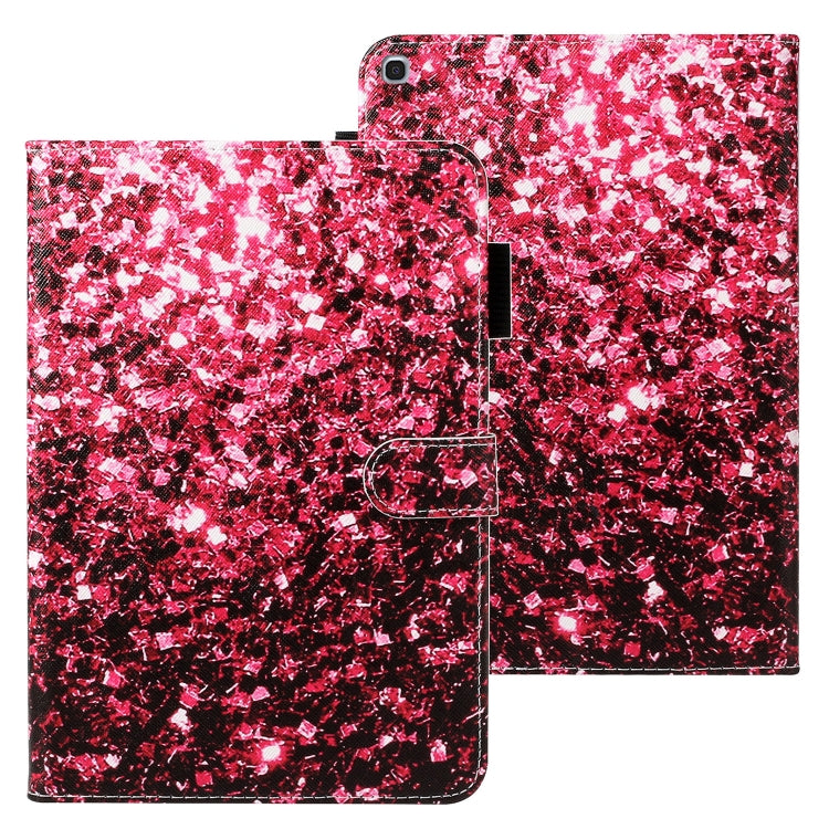 For Galaxy Tab A 10.1 (2019) T510 Cross Texture Painted Horizontal Leather Case with Sleep / Wake-up Function & Card Slot & Holder & Wallet(Debris) by bashfashion