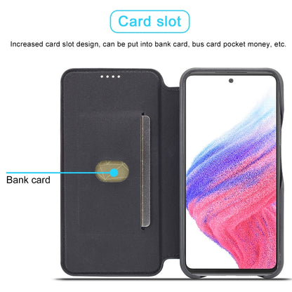 For Samsung Galaxy A54 5G LC.IMEEKE Hon Ancient Series Horizontal Flip Leather Phone Case(Black) by LC.IMEEKE