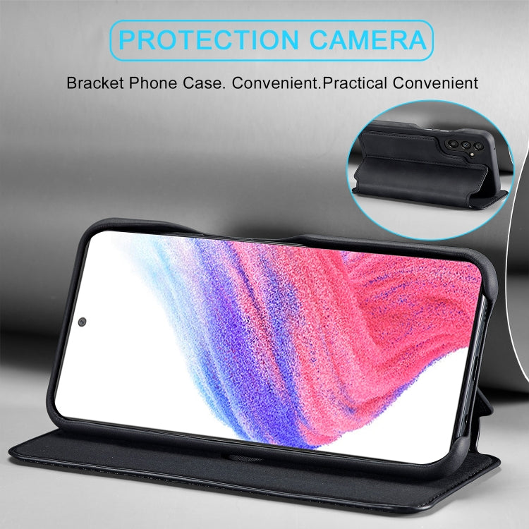 For Samsung Galaxy A54 5G LC.IMEEKE Hon Ancient Series Horizontal Flip Leather Phone Case(Black) by LC.IMEEKE