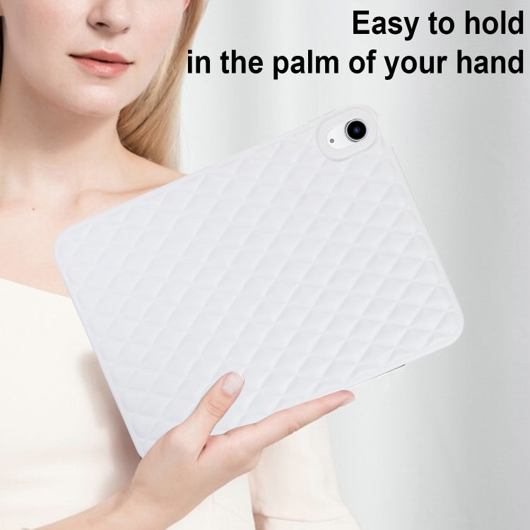 For iPad mini 5 / 4 Rhombic TPU Tablet Case(White) by bashfashion