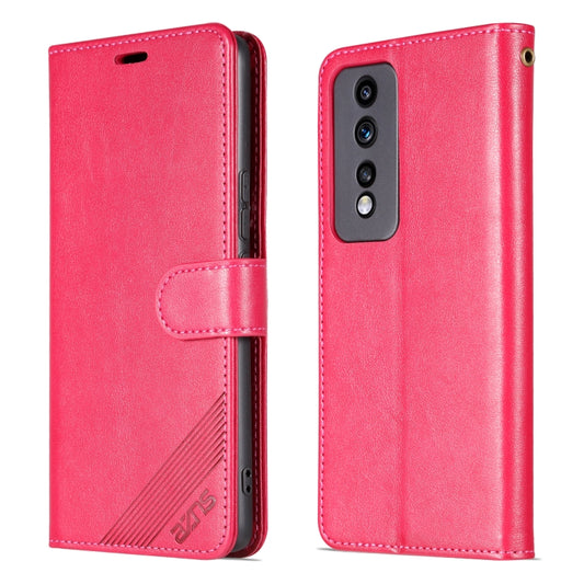 For Honor 80 GT 5G AZNS Sheepskin Texture Flip Leather Phone Case(Red) by AZNS