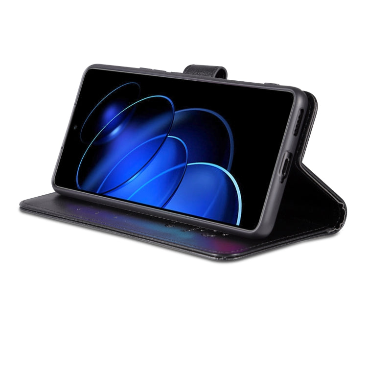 For Honor 80 GT 5G AZNS Sheepskin Texture Flip Leather Phone Case(Black) by AZNS