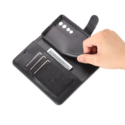 For Honor 80 GT 5G AZNS Sheepskin Texture Flip Leather Phone Case(Black) by AZNS