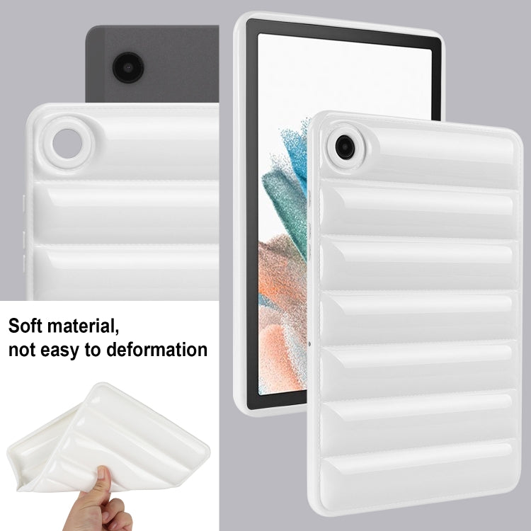 For Samsung Galaxy Tab A 8.0 2019 T290 / T295 Eiderdown Cushion Shockproof Tablet Case(White) by bashfashion