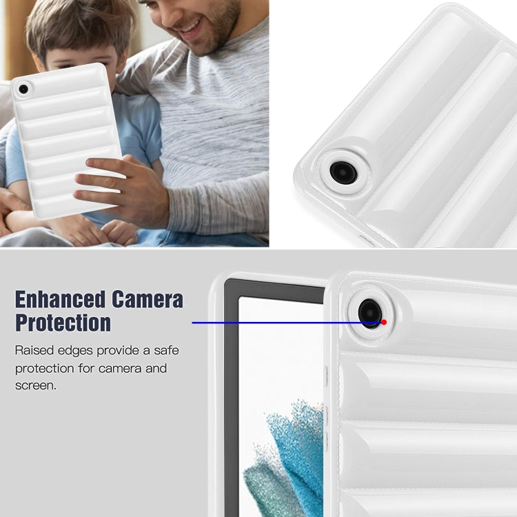 For Samsung Galaxy Tab A 8.0 2019 T290 / T295 Eiderdown Cushion Shockproof Tablet Case(White) by bashfashion